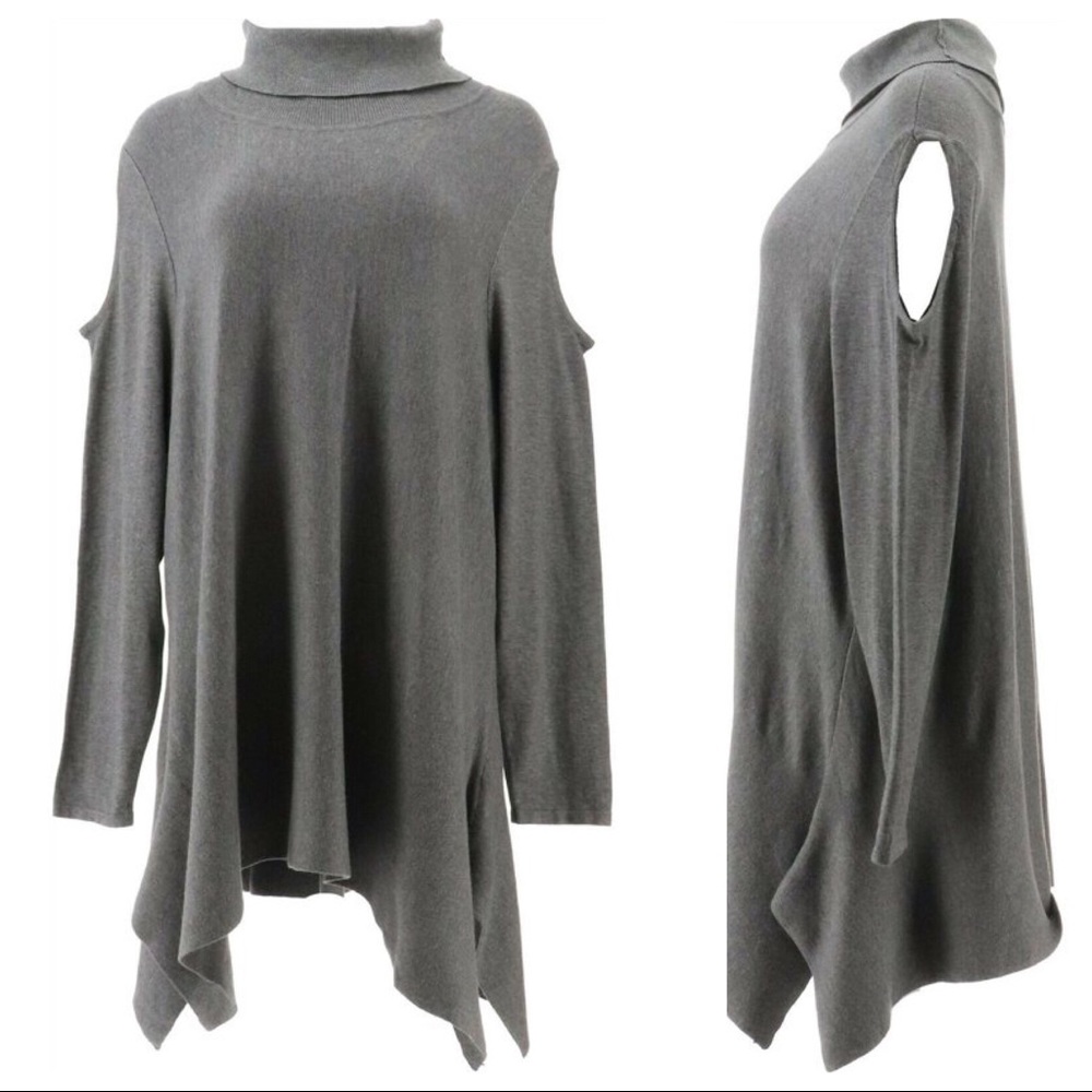 Gray turtleneck sweater - Picture 7 of 7